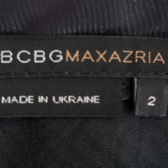 BCBG Max Azria Brown Striped Rayon Blend Pants 2 - Picture 6 of 8